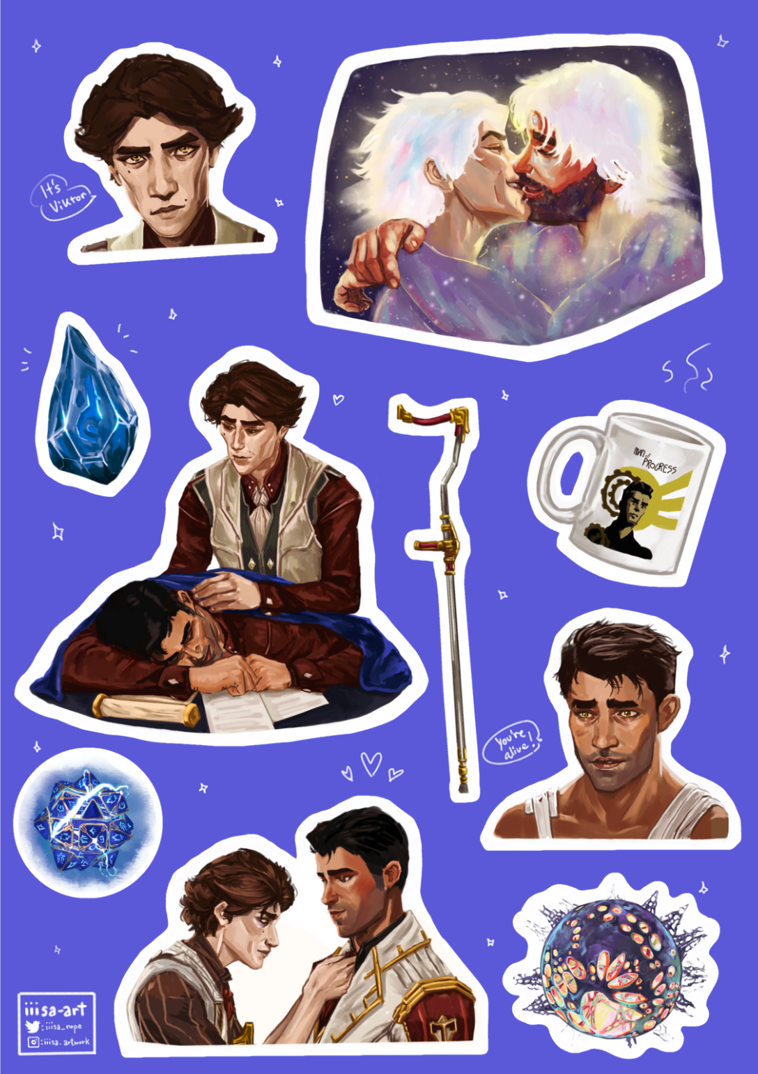 JayVik Sticker Sheet