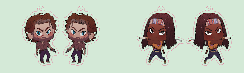TWD Keychains
